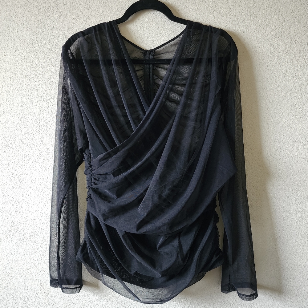 Elegant Sheer Mesh Top Fashion Nova